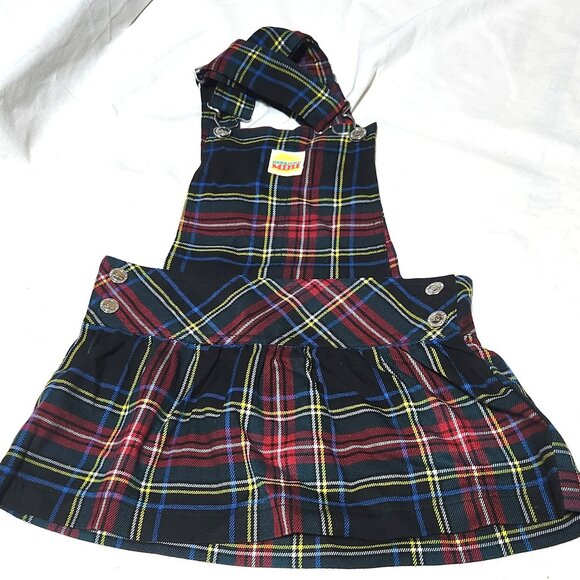 Girls Plaid Jumper Dress – Size 4T – Harajuku Mini Tartan with Pleats - Picture 1 of 5